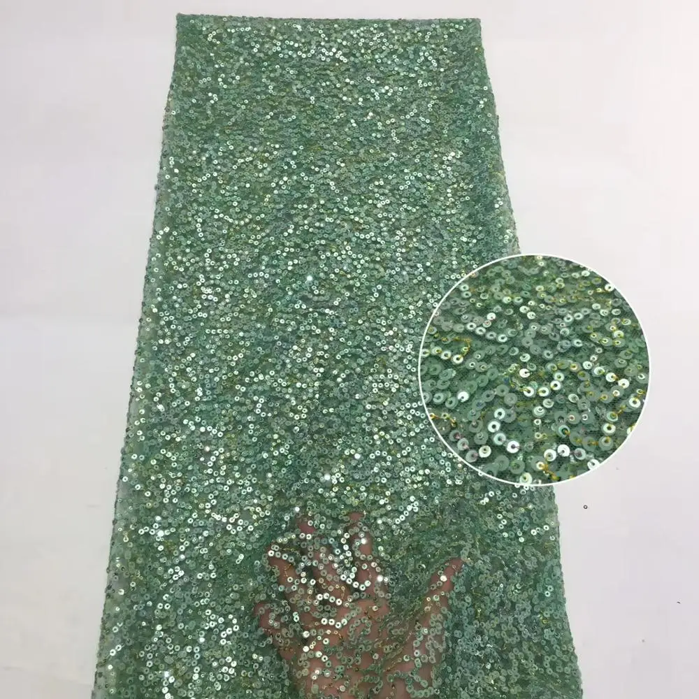 

African Lace Fabric 2020 High Quality Lace Aso Ebi Mesh Fabric Embroidered Sequins Nigerian Swiss Lace Fabric ZXJA031