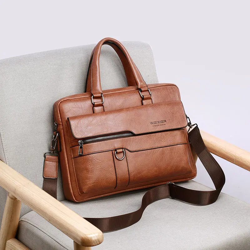 

Vintage PU Leather Bag Men's Handbag Messenger Bag Men Shoulder Bags Male Laptop Briefcase Bag Casual Men Handbags for men