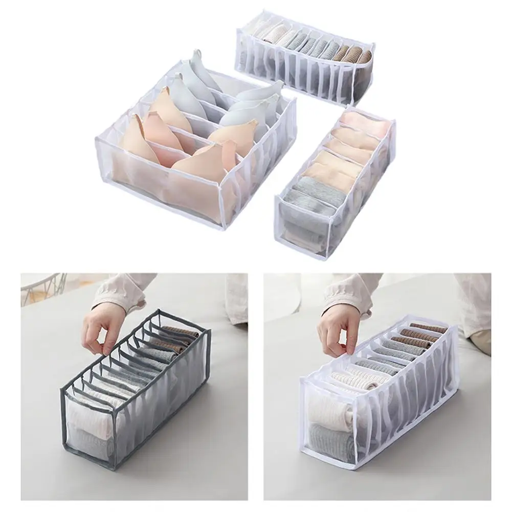 

3PCS/Set Dresser Drawer Storage Organizer Closet Storage Organizer Set Drawer Divider Set For Undergarment Socks