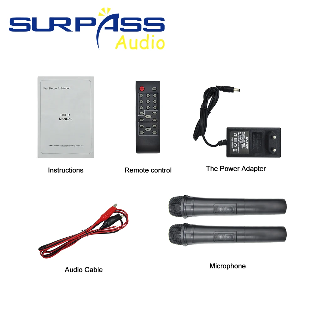 Портативная уличная Bluetooth-Колонка на колесиках 60 Вт светильник Беспроводная