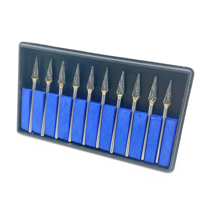 10 шт./компл. Вольфрамовая сталь стоматологические карбидные боры дрель 2 35 мм