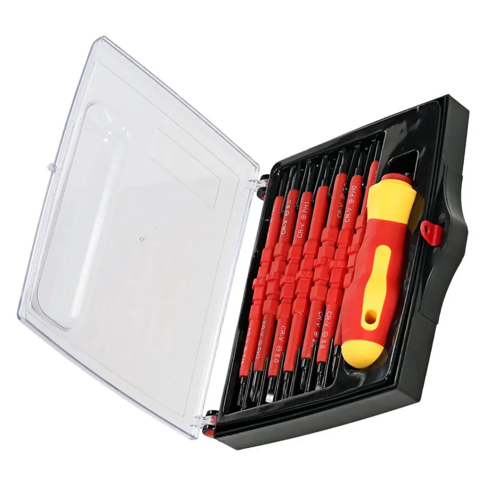 

8pcs Insulated Screwdriver Set Electrical Electrician Hand Tool Driver Bit Opening Repair Tool Set Phillips Slotted Bits 7-in-1