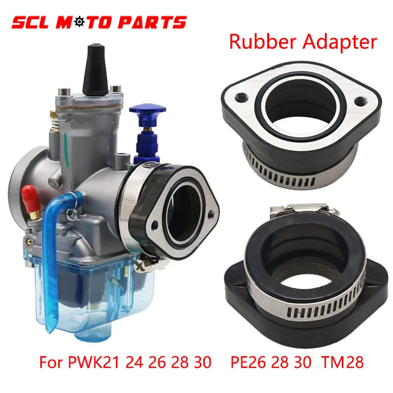

ALconstar-Carburetor Adapter Inlet Intake Pipe For PE26 28 30 PWK21 24 26 28 30 TM28 Carburetor Fit 110 125 150 190cc Engine