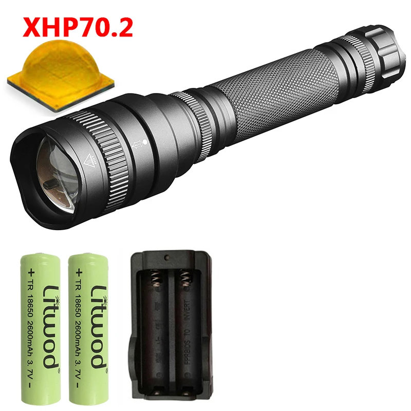 Option F Litwod Z25 1515 самый мощный светодиодный фонарик xhp70.2 30 Вт 18650 3200lm фонарь с регулируемым светом факел с xhp50 - Испускаемый цвет: Option F