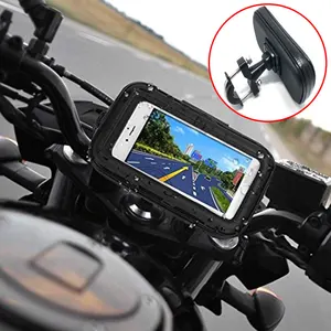 waterproof motorcycle phone holder bag for iphone samsung smartphone mobile stand bicycle holder handlebar phone bag support free global shipping