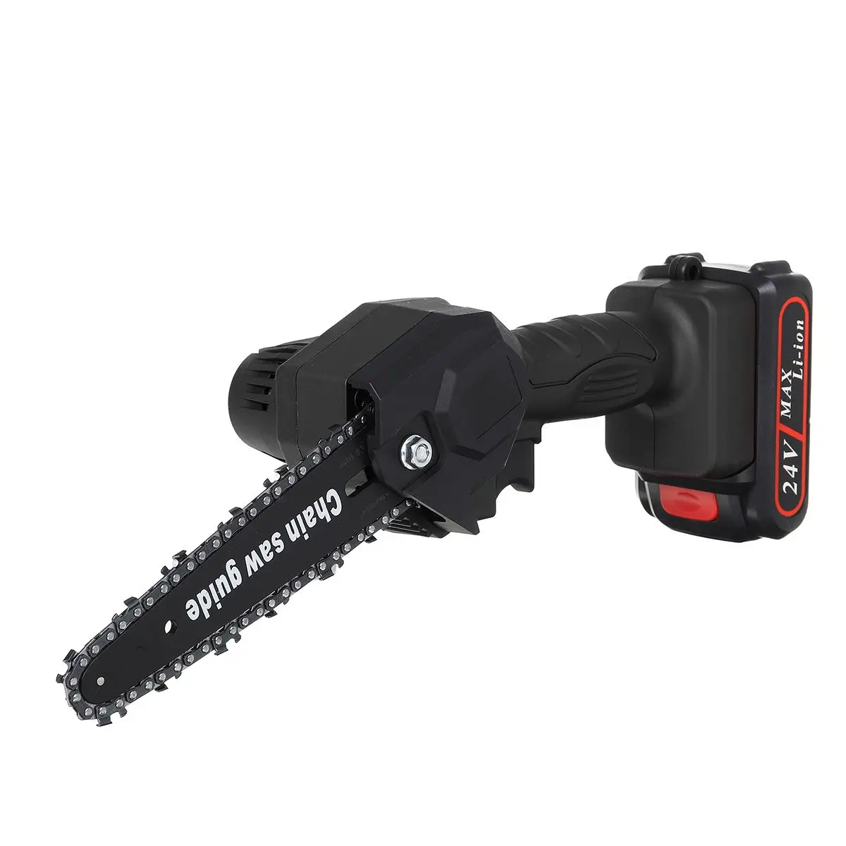 

6 Inch Electric Chain Saw Lithium Battery Portable Electric Pruning Saw Woodworking Tool with 2 Battery for Garden Logging