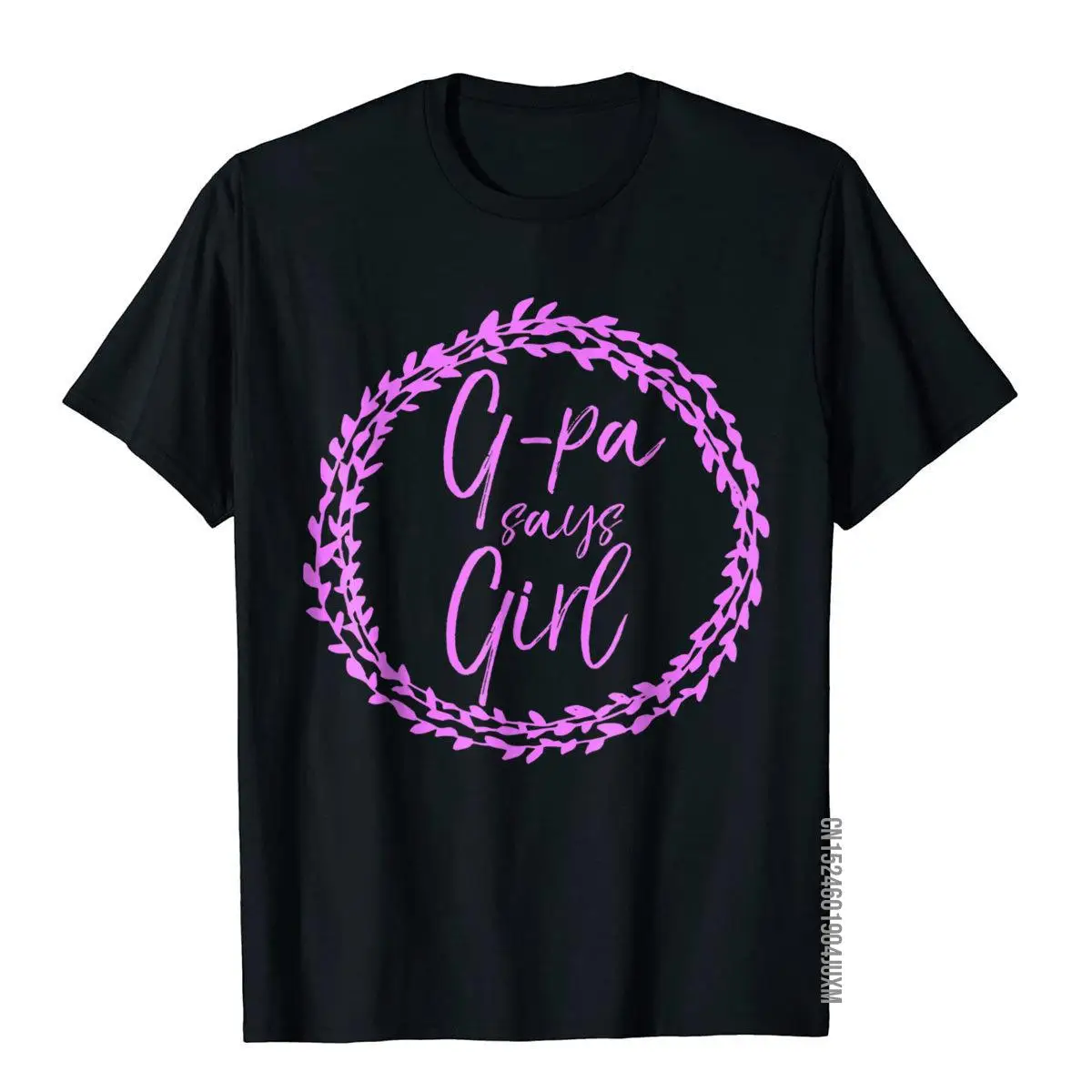 G-Pa Says Girl Shirt Pink Gender Reveal Shirt For Grandpa Cotton Men Tees Group T Shirts On Sale