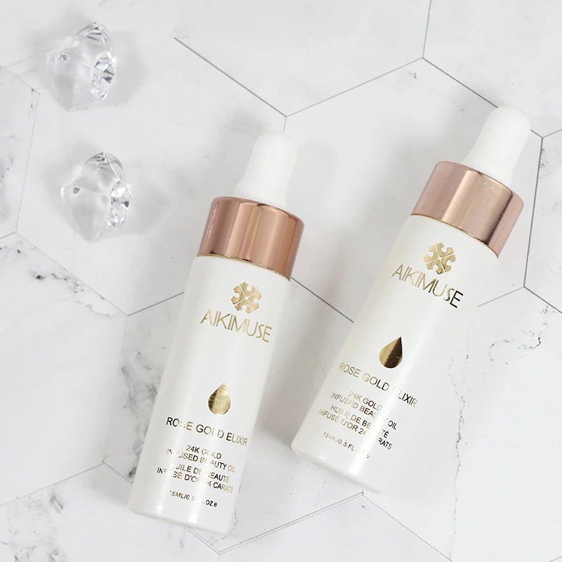 Kimuse 24K розовое золото Infused beauty Oil Elixir Кожа Макияж эфирное масло перед праймером косметика/основа Увлажняющая масло для лица