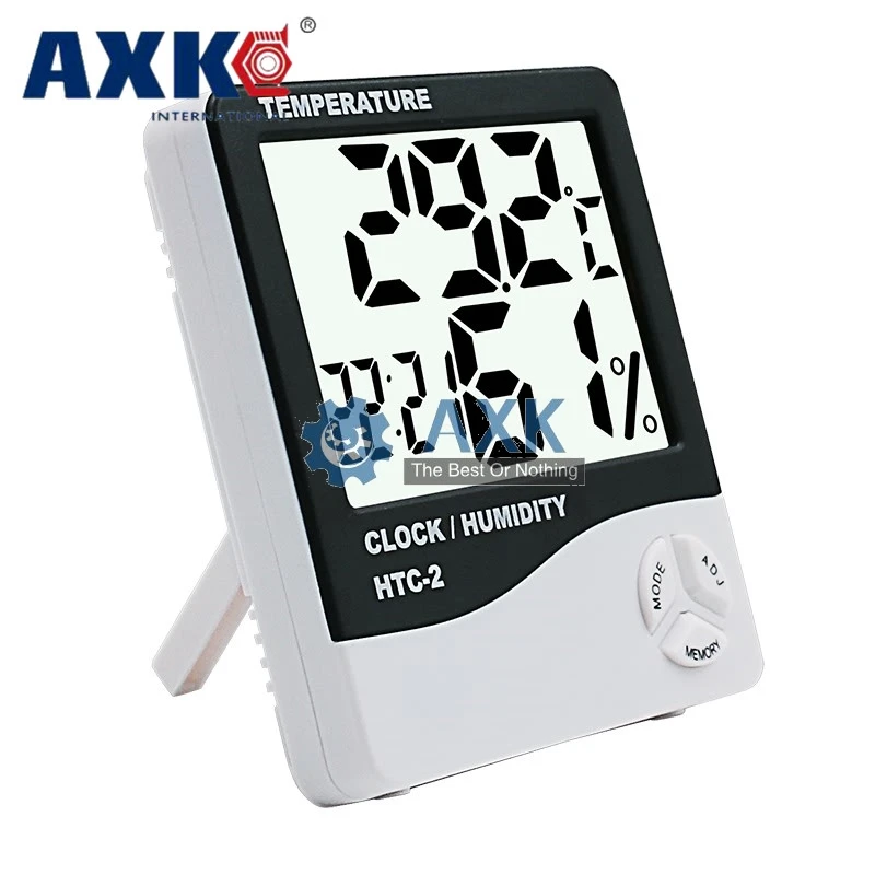 ЖК цифровой HTC 2 термометр гигрометр метеостанция Температура Влажность тестер