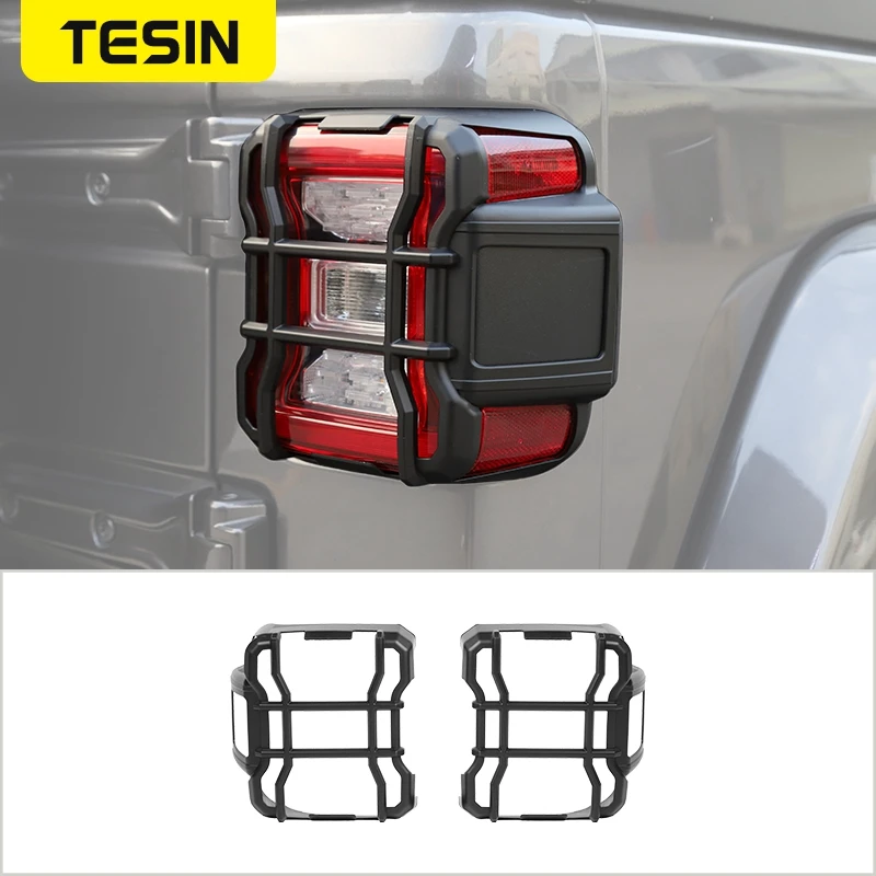 

TESIN Car Tail Light Decorative Taillight Decoration Cover Guard Sticker for Jeep Wrangler JL 2018 2019 2020 2021 Lamp Hoods
