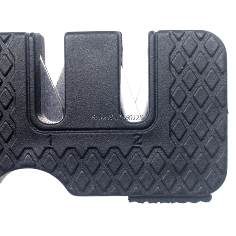 Мини Портативная 2 ступенчатая профессиональная точилка для ножей из