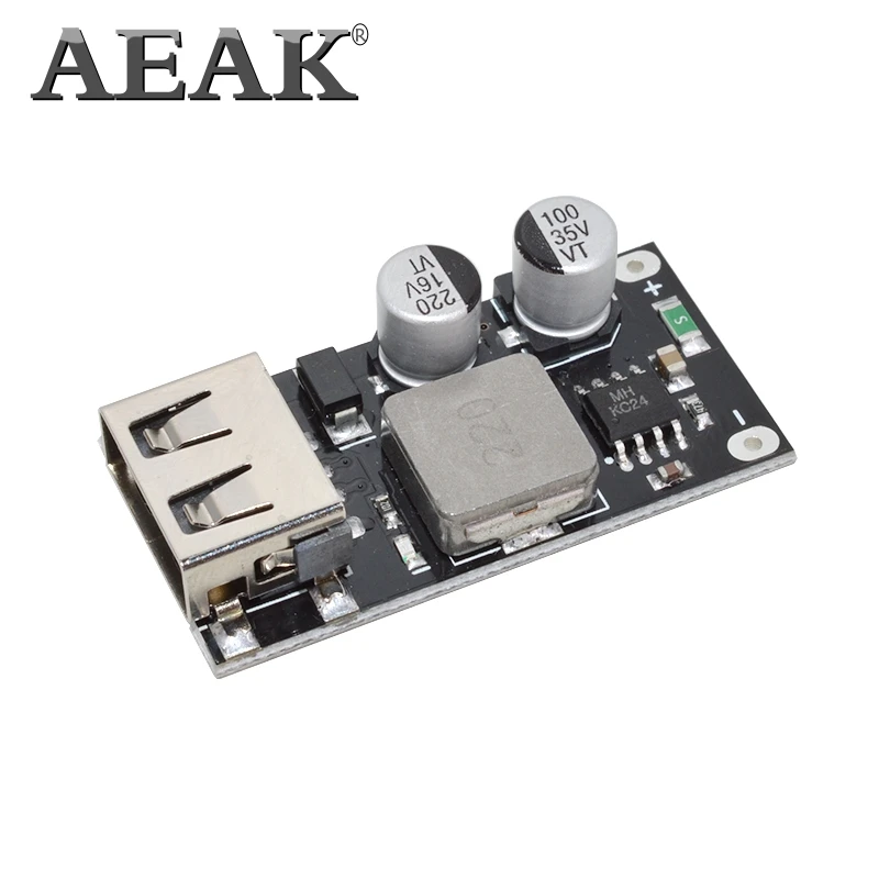 AEAK USB QC3.0 QC2.0 DC понижающий преобразователь зарядный модуль 6 32 в 9 12 В 24 для быстрой