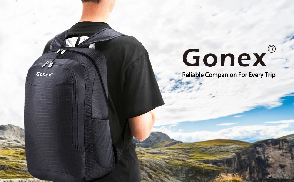 Gonex 28L ультра легкий упаковочный рюкзак большой емкости Удобная водонепроницаемая сумка для путешествий Пешие прогулки повседневный уличный рюкзак