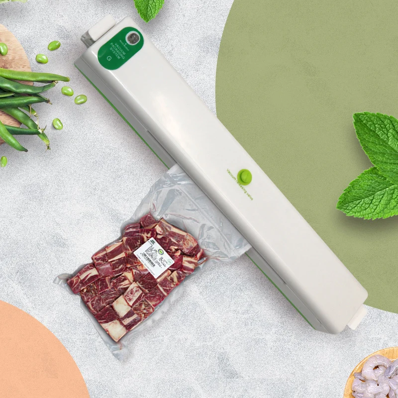 Вакуумный упаковщик пищевых продуктов с 10 пакетами в комплекте|Вакуумные