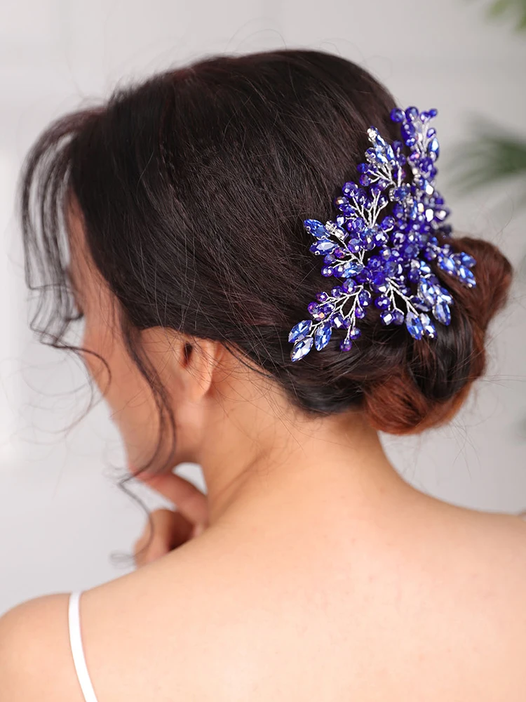 Головной убор в богемном стиле Женский красивая расческа для волос с кристаллами