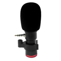 mini smartphone microphone mic 3 5mm plug for mobile phone dslr video recording live broadcast online singing chatting