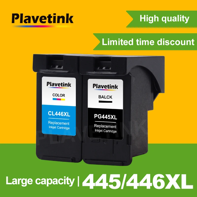 Черный чернильный картридж Plavetink совместимый с 445XL замена для Canon PG-445 PG445 PG 445 ip2840