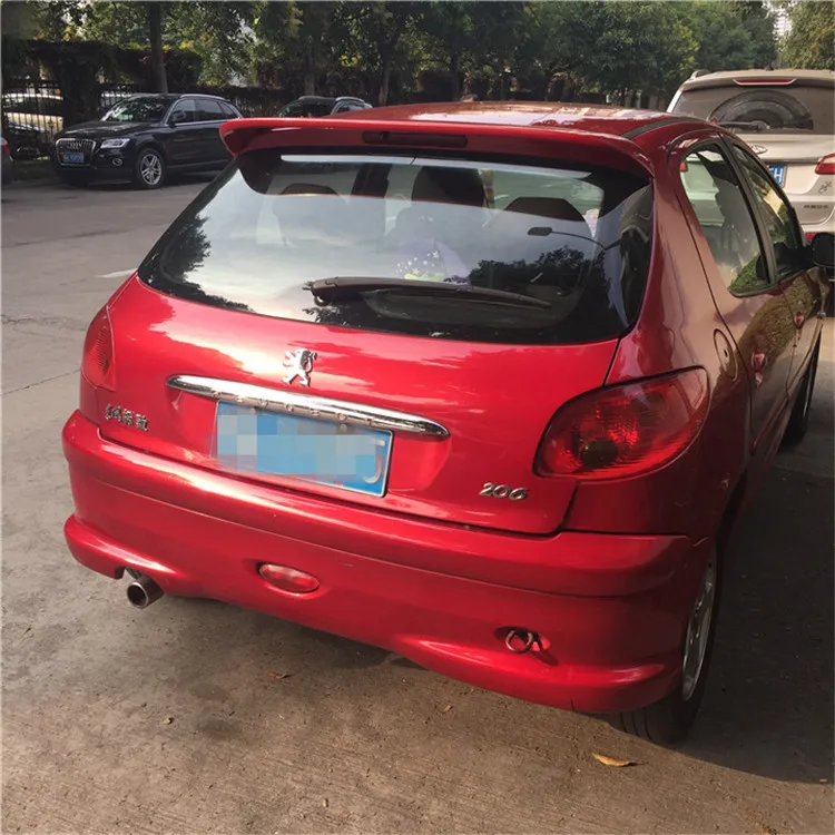 Спойлер для Peugeot 206 2006 2013 спойлер WXK из АБС пластика цветной задний автомобильного