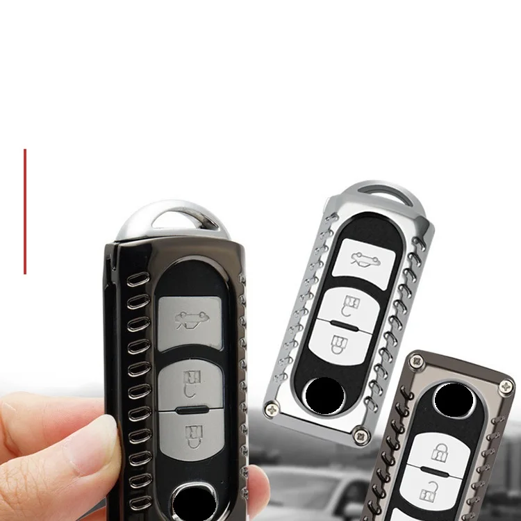 Оцинкованная брелок для автомобильных ключей чехол крышка Mazda 2 3 6 Axela Atenza CX 5 CX5 7 9