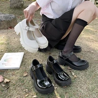 lolita shoes women japanese mary jane shoes women vintage girls students jk uniform high heel platform shoes cosplay plus size