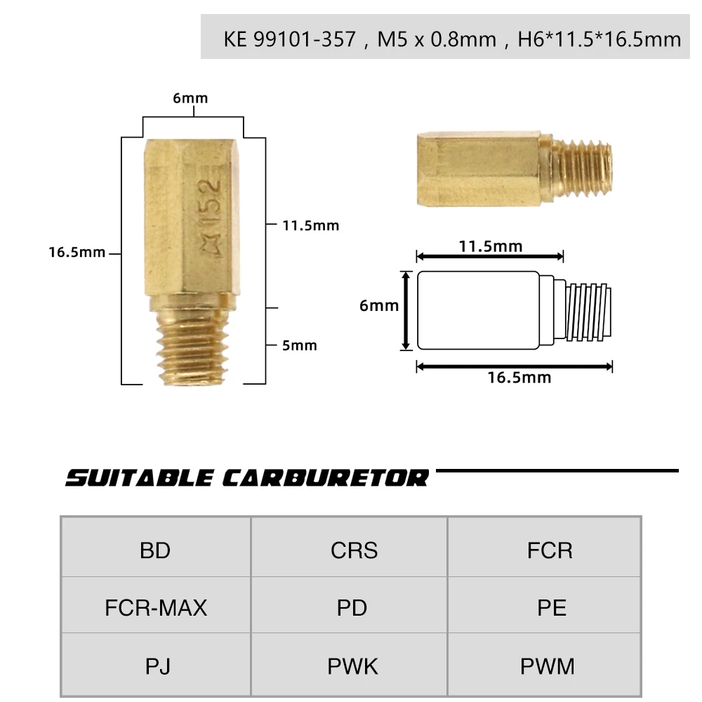 ZSDTRP 20шт карбюратор основной/Пилот струи вице Форсунка для PWK PWM PE PD PJ FCR MX CV CVK CRS