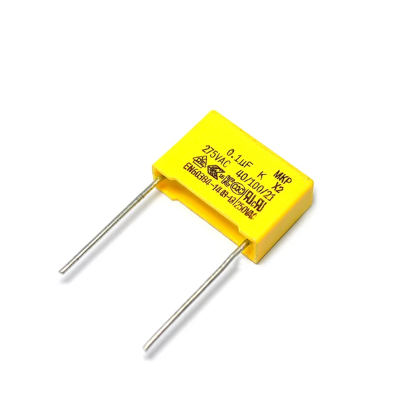 

10 шт. X2 275VAC 100nF конденсатор X2 Высокое качество 275VAC шаг 15 мм X2 полипропиленовый пленочный конденсатор 275V 0,1 мкФ Новый
