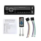 Автомобильный медиаплеер, вход AUX, звонки в режиме громкой связи, черный дисплей времени, радиоприемник для автомобиля