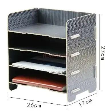 

Настольная книжная полка для хранения купюр Экспресс одинарная информационная рамка многослойная полка для файлов деревянная коробка для ...