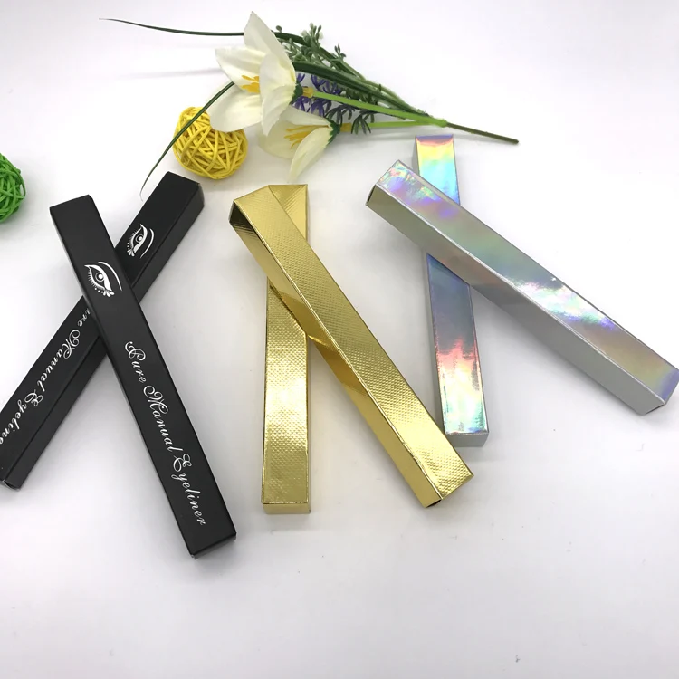 

100pcs Gold Eyeliner Eyebrow Pencil Packaging Box 15x15x145mm