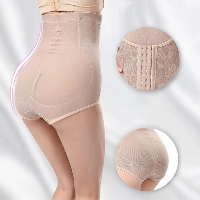 Tall waist belly in pants body three rows of buttons to strengthen toning female postpartum non-trace and buttock | Красота и
