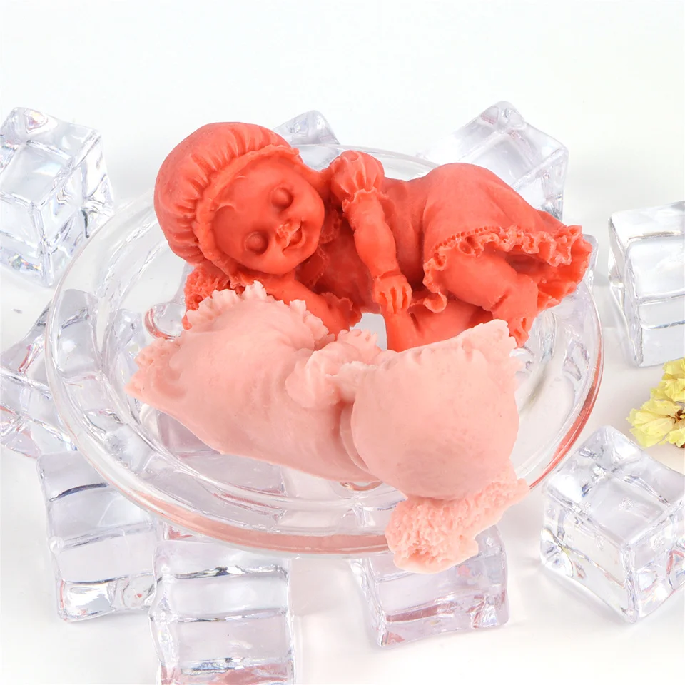 Ночная Кепка Спящий ребенок тихая силиконовая форма для тела антипригарная