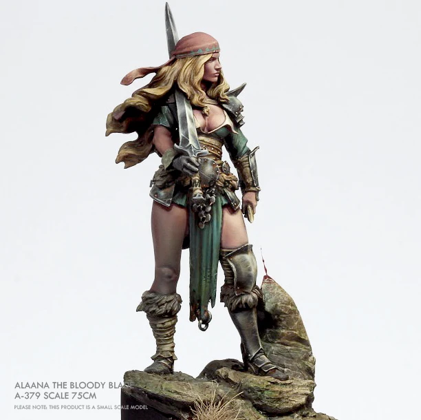 

1/24 75mm Resin model kits figure soldier self-assembled A-379