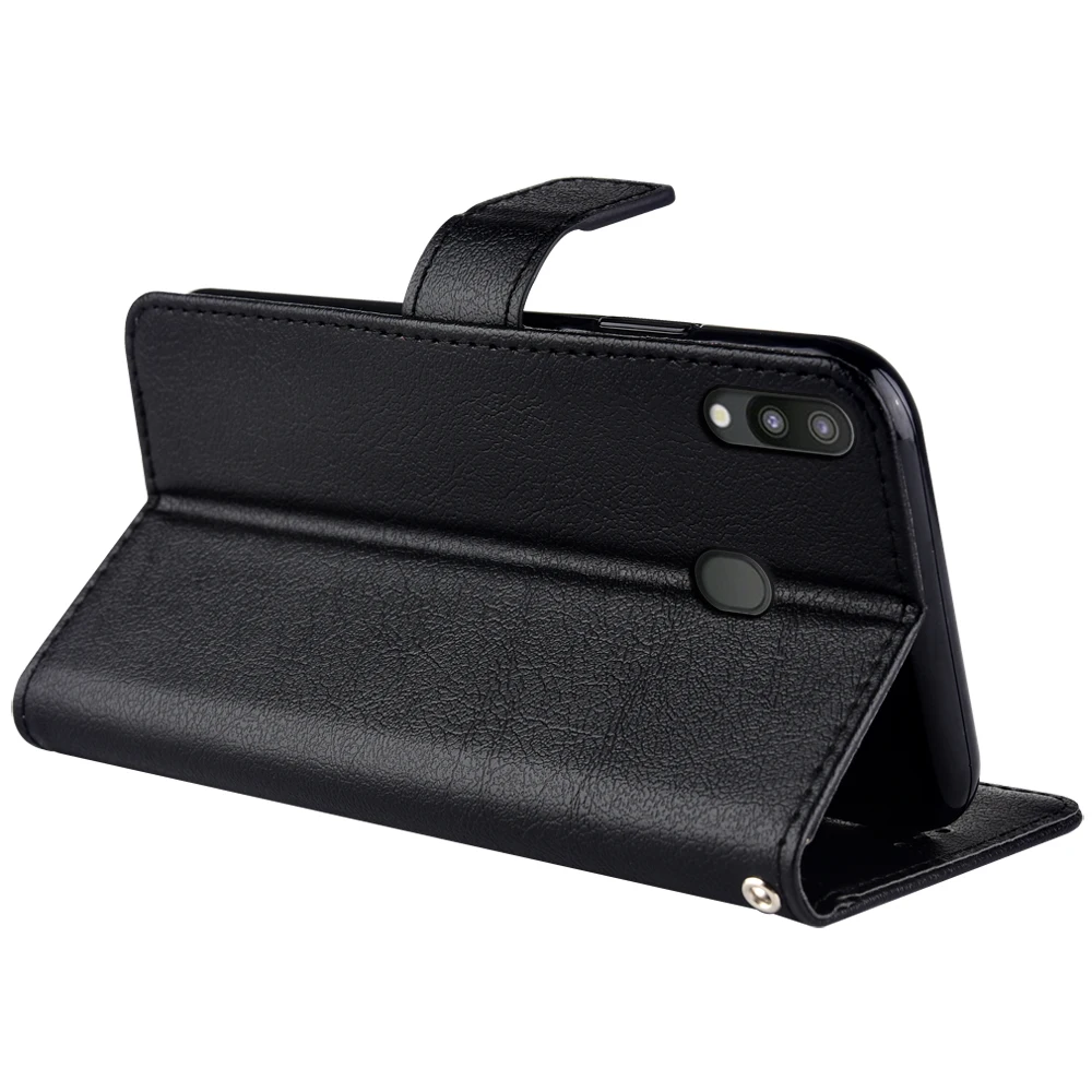 Кожаный чехол книжка для Samsung Galaxy M20 M205 M205F SM M205FN винтажный Чехол бумажник телефона