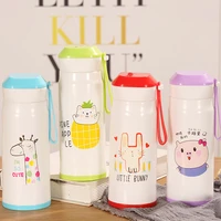 thermos cup with straw adults boys and girls children like students korean version of small capacity household water cup
