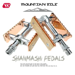 Велосипедные педали pbiking FX1, ультралегкие, из алюминиевого сплава, классические, деревянные, Нескользящие, в стиле ретро