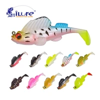new 75mm 13g fishing lures with lead rigged soft bait fishing hooks sea trout swimbait for bass bait fish lead silicone pesca