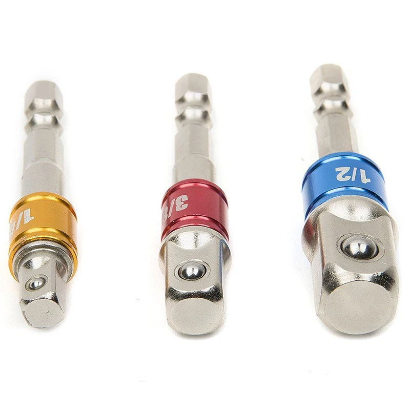 3 шт. ударная розетка адаптер/Набор расширения превращает дрель в