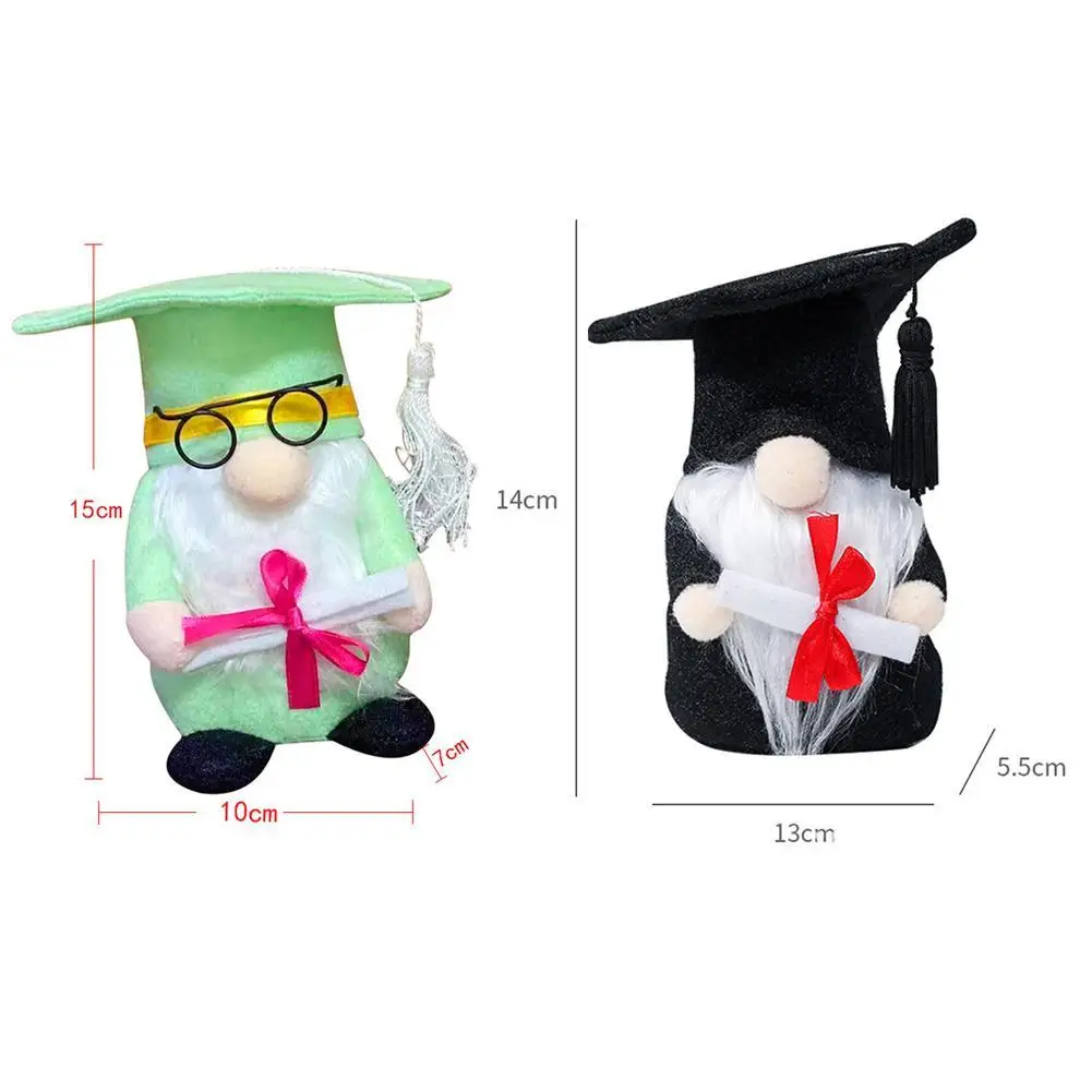 

Cute Graduation Hat Dolls Gift Graduation Decoration Doctor Hat Bachelor Uniform Plush Doll Graduation Party Supplies