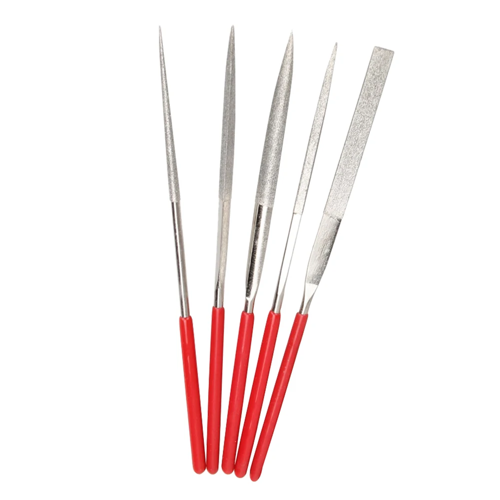 

5pcs Diamond Mini Needle Files Set Handy Tools Ceramic Crafts DIY Wood for Metal Glass Stone Jewelry Carving Polishing File