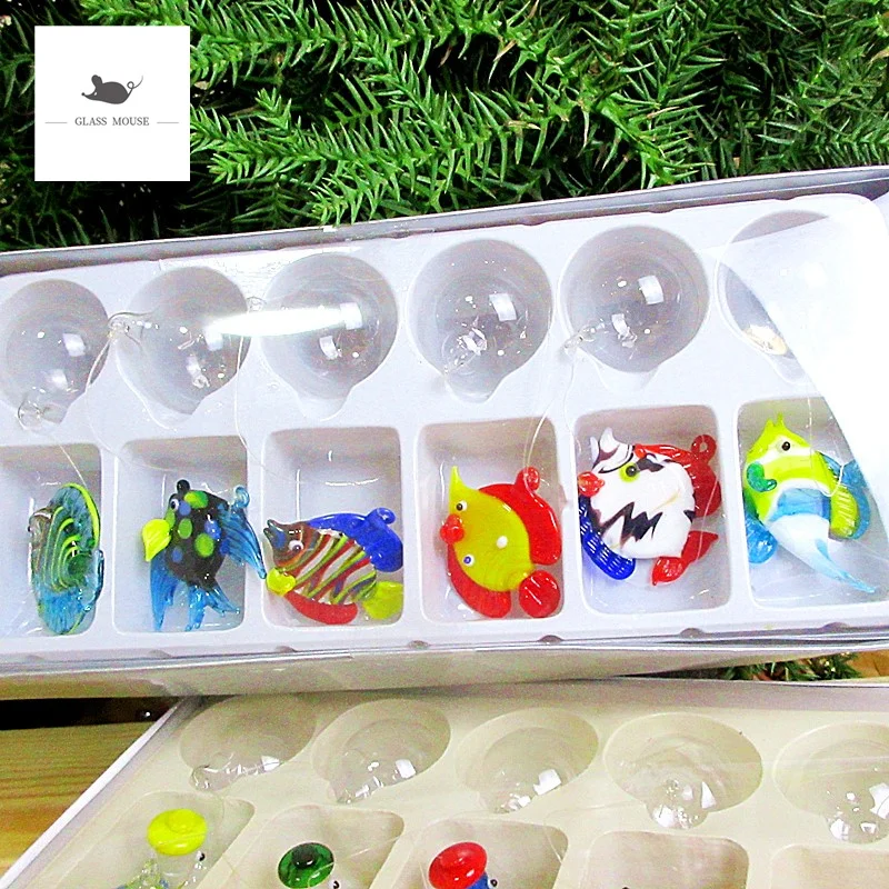 Декоративные фигурки для аквариума миниатюрные стеклянные статуи морской