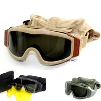 tactical army goggles military paintball airsoft shooting protective eyewear hunting cs war game eyewear glasses