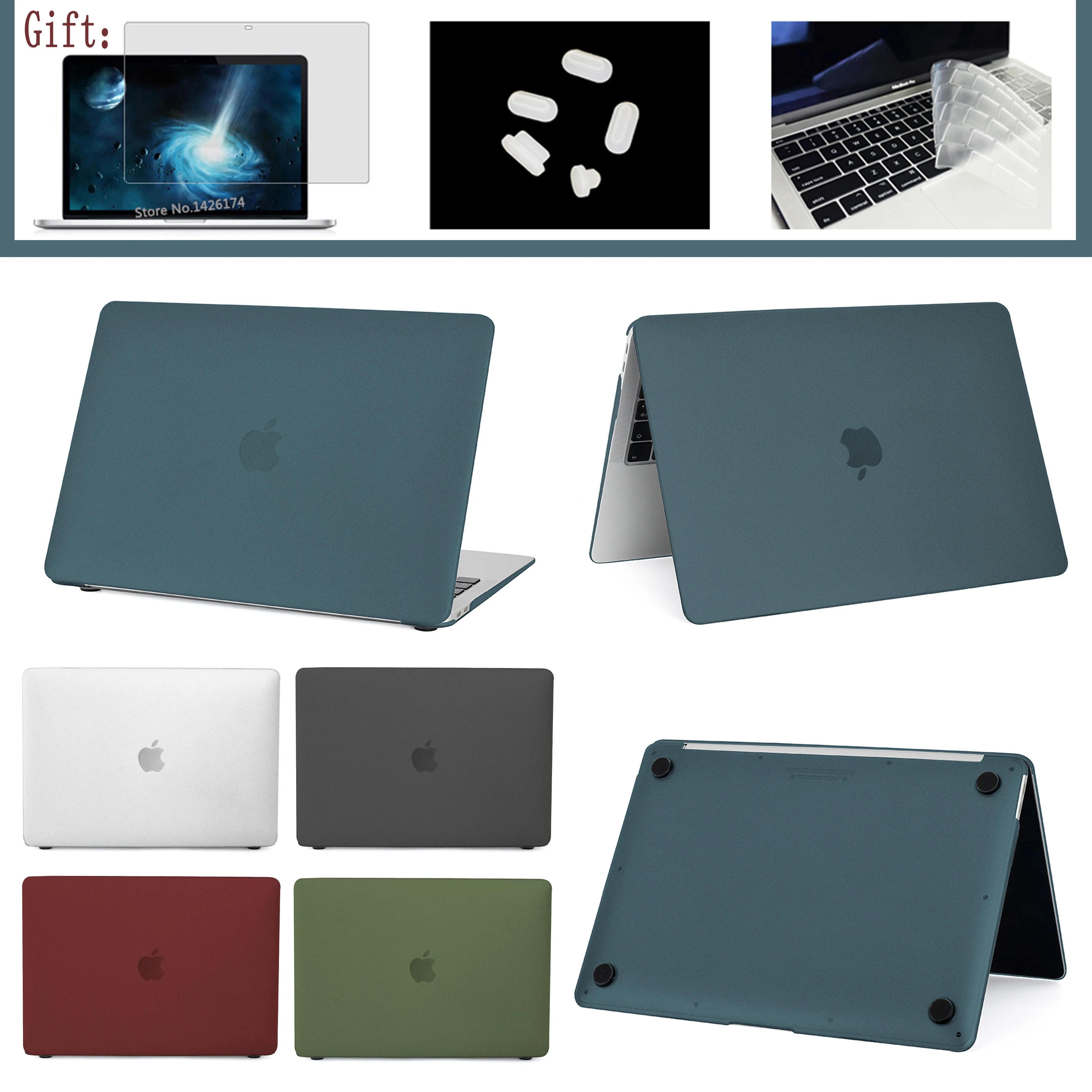

New For Apple MacBook M1 Chip Air Pro Retina 13.3 Inch 2020 with Touch Bar ID Laptop Case A2337 A2179 A2338 A2251 A2289 Cover