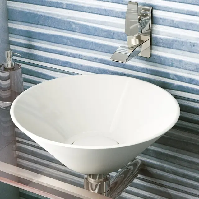 Раковина Teymi D 42см artceramic накладная с керамической крышкой слива белая|Раковины