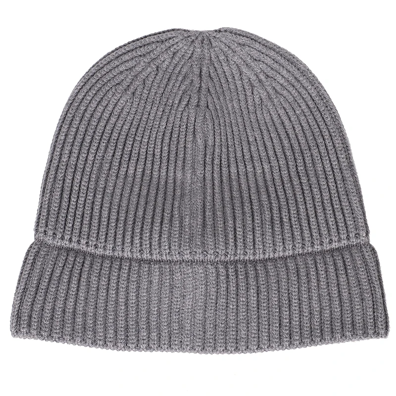 Шапка вязаная утепленная однотонная унисекс | Аксессуары для одежды