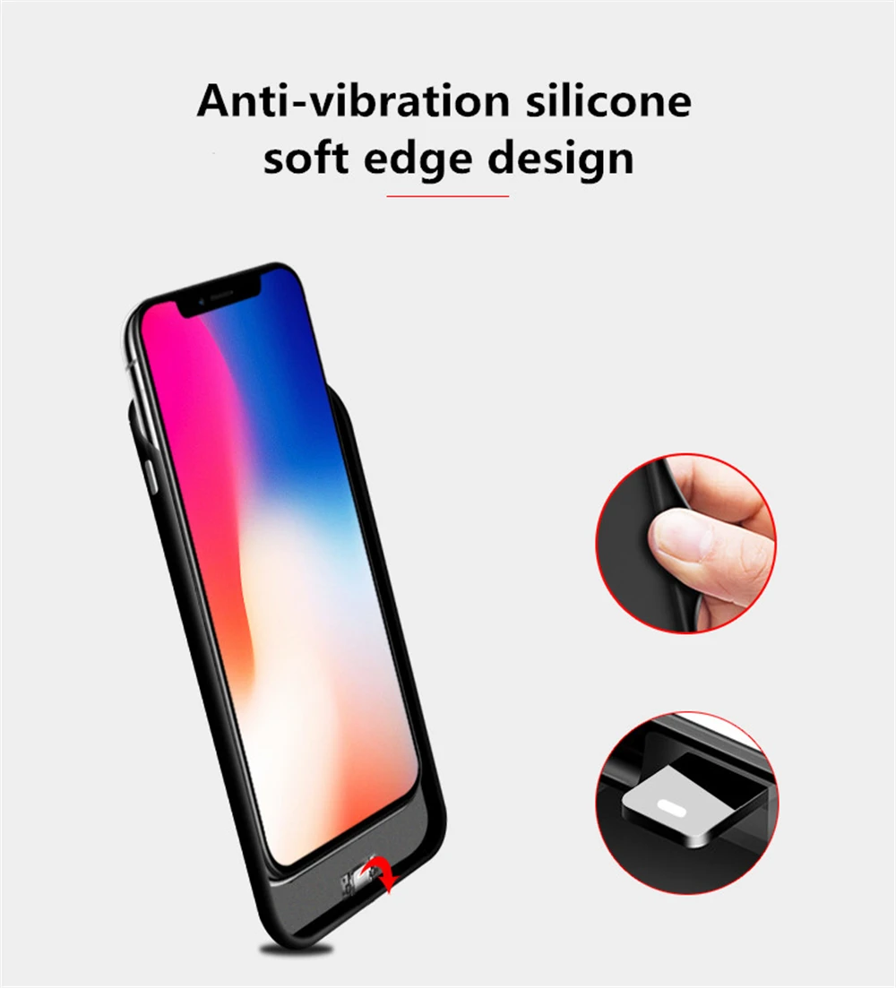 Внешний аккумулятор KQJYS чехол для зарядки iPhone SE 2020 аккумулятора 6 6s 7 8 чехлы