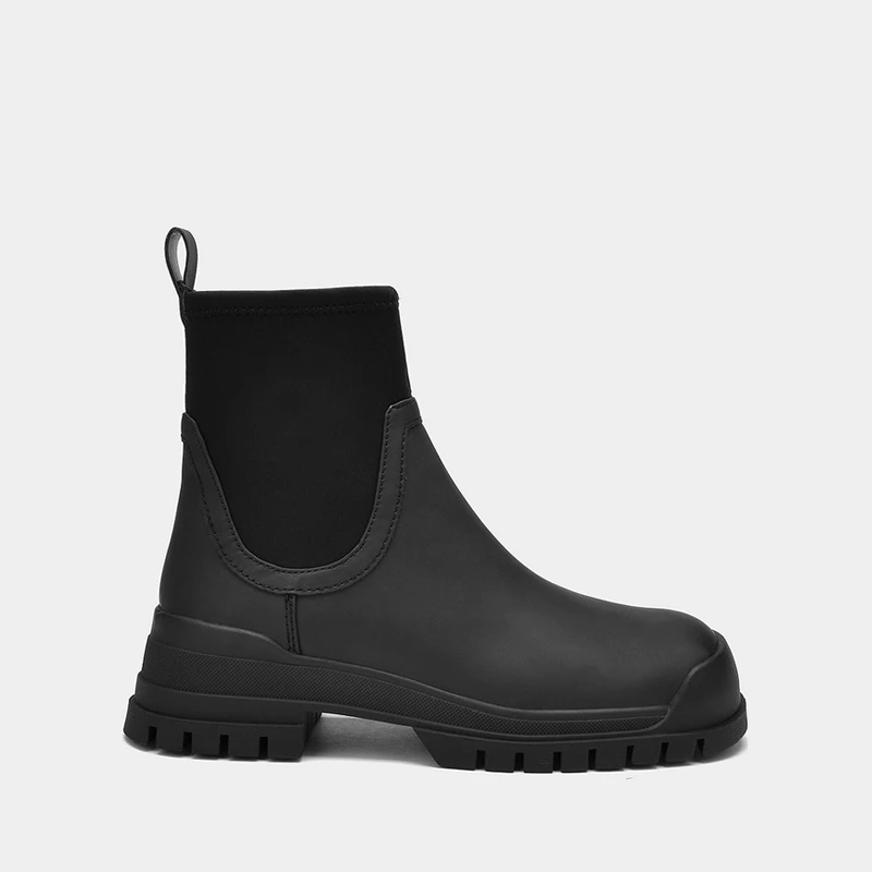 

LUPINUS 2022 зимние женские ботильоны с мехом брендовые дизайнерские женские ботинки челси Модные женские ботинки челси на платформе