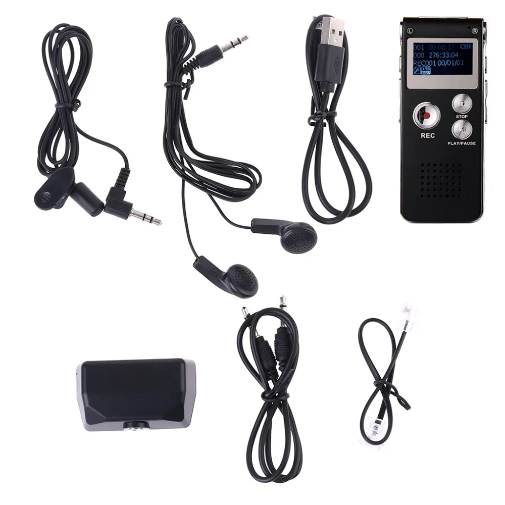 8GB Клип USB Цифровой диктофон Аудио Диктофон Запись Ручка MP3 плеер