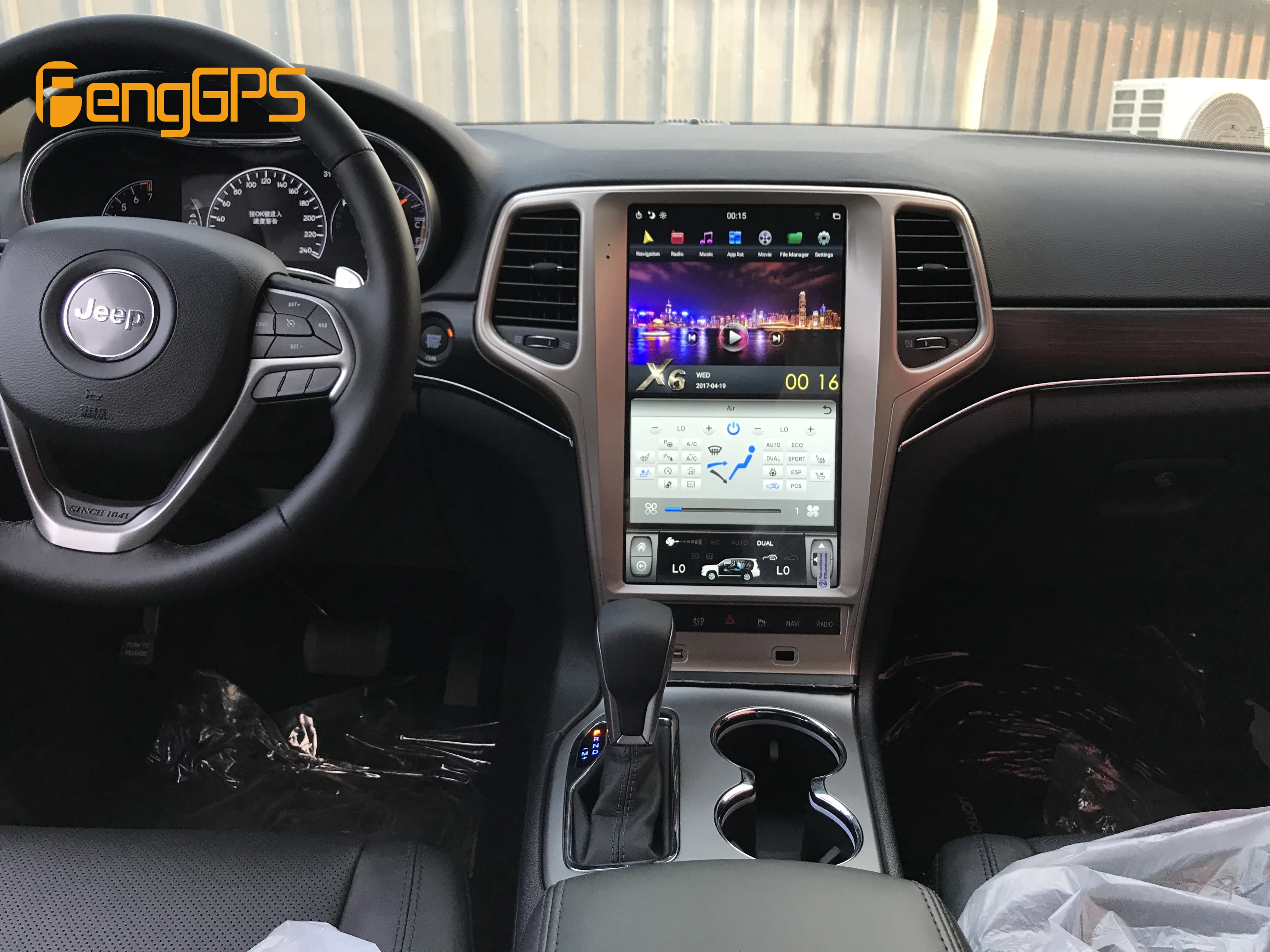 Вертикальная Автомагнитола 13 6 дюйма 8 1 В Стиле Tesla стерео GPS для JEEP Grand Cherokee 2014-2017
