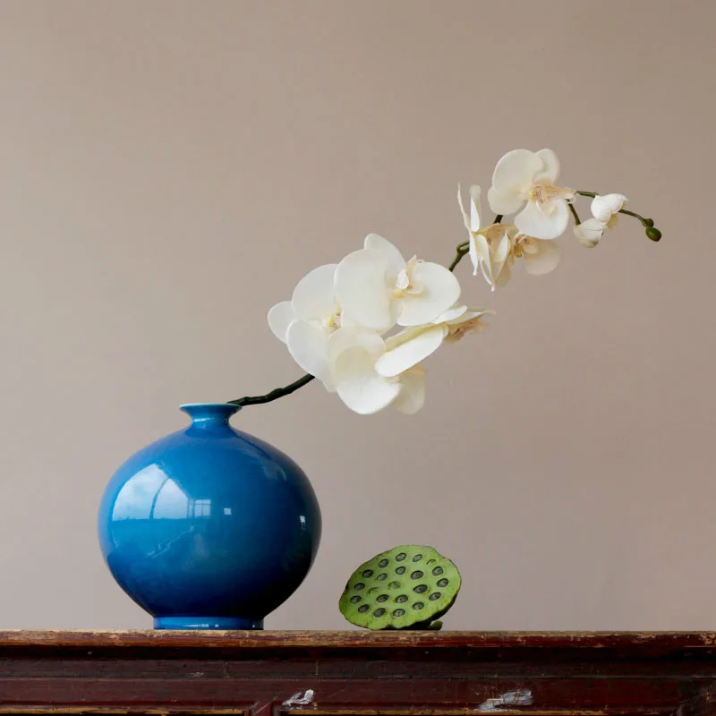 

Современный домашний декор, Керамическая Настольная ваза для цветов, цветные глазурованные фарфоровые декоративные вазы в форме граната