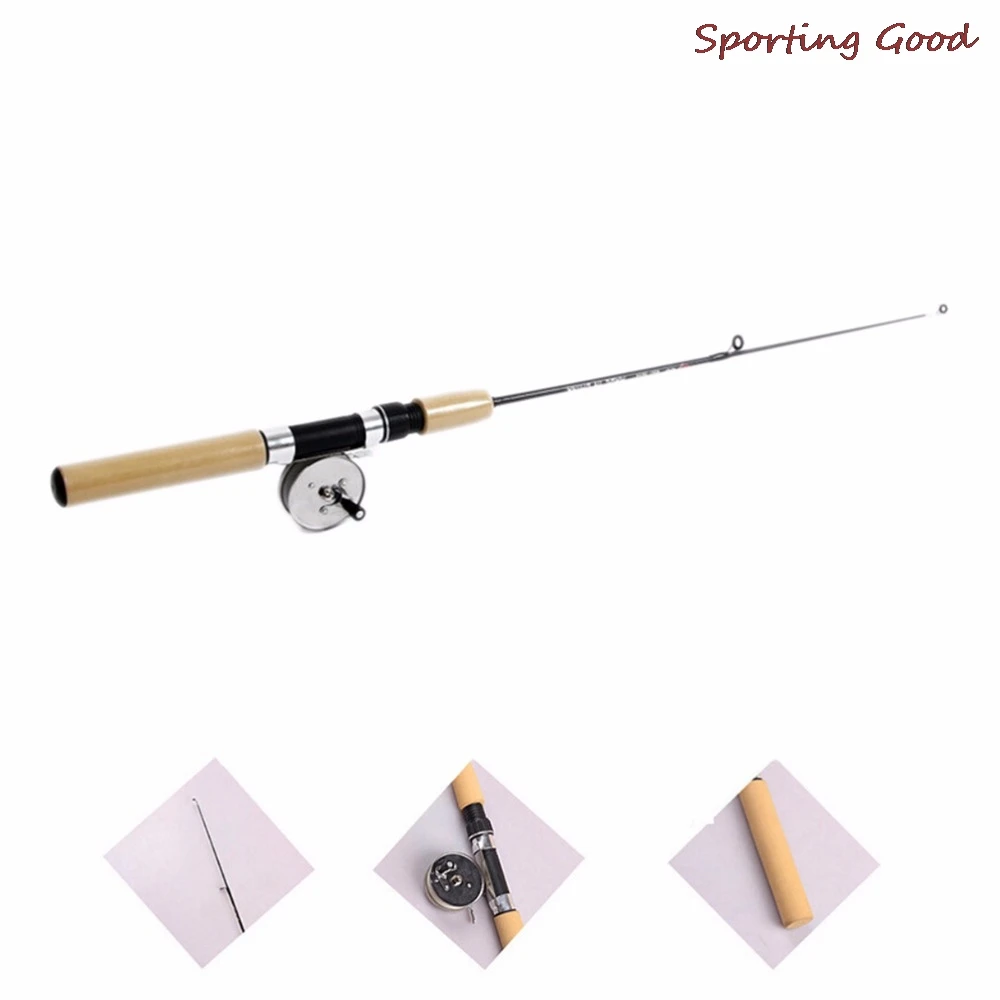 

35-80cm Winter Ice Fishing Rod Pen Valve Pole Lure Mini Tackle Mini Rods Telescopic Fishing Accessories